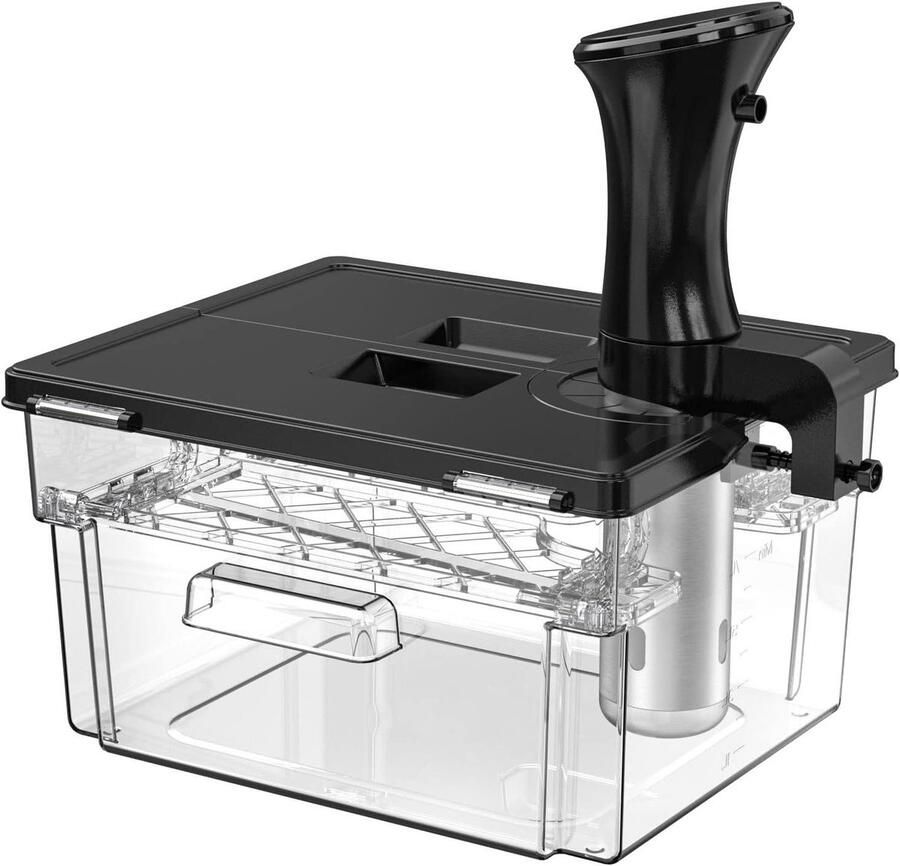 Sous Vide Container Vacuüm Kookset Precisie Koken Geïntegreerd Rack 11 Liter Transparant