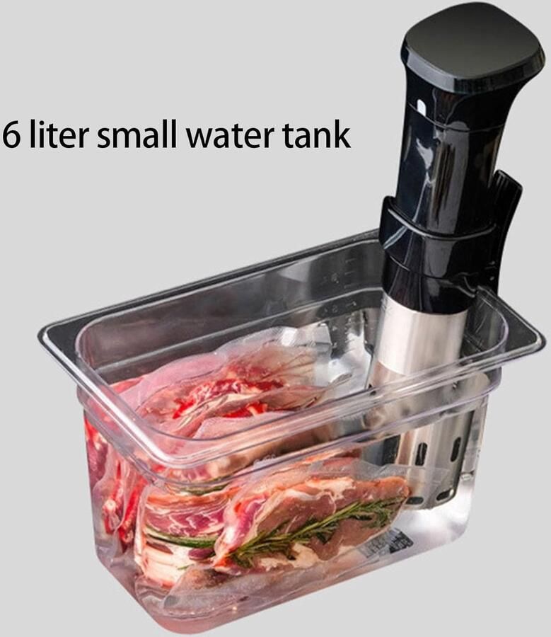 Sous Vide Container Waterbad Bak Precisie Koken Afgeronde Randen 6 Liter Capaciteit Transparant