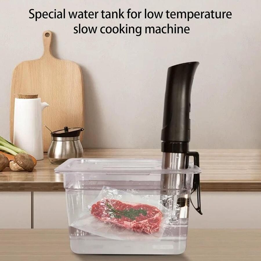 Sous Vide Container Waterbad Bak Precisie Koken Afgeronde Randen 6 Liter Capaciteit Transparant