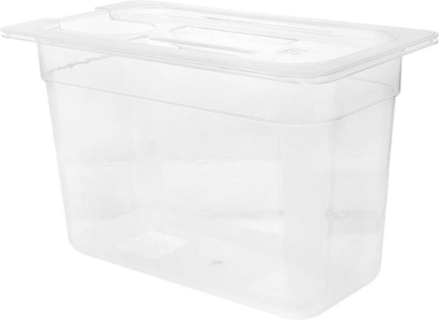 Sous Vide Container Watertank Opbergdoos Lage Temperatuur Koken Afgeronde Randen 6 Liter Inhoud Transparant