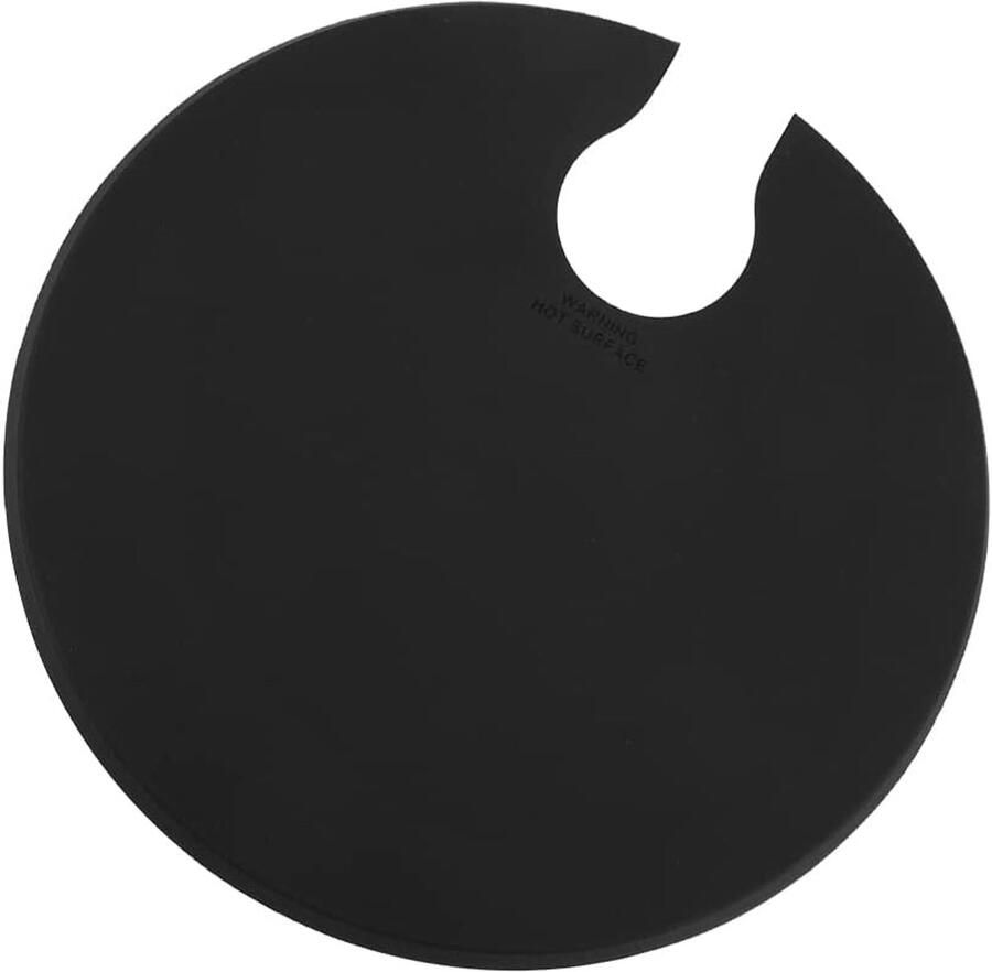 Sous Vide Deksel Kookdeksel Siliconen Precisie Koken Minimaliseert Verdamping 28 cm Diameter Zwart