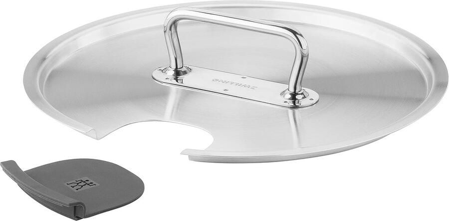 Sous-vide Deksel Lid Lage Temperatuur Koken Roestvrij Staal 24 cm Zilver