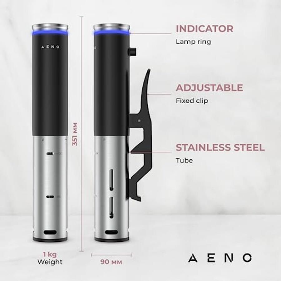 Sous Vide Garer 1200W Waterdichte Vacuümmachine met LED-Touch-display en Automatische Programma's