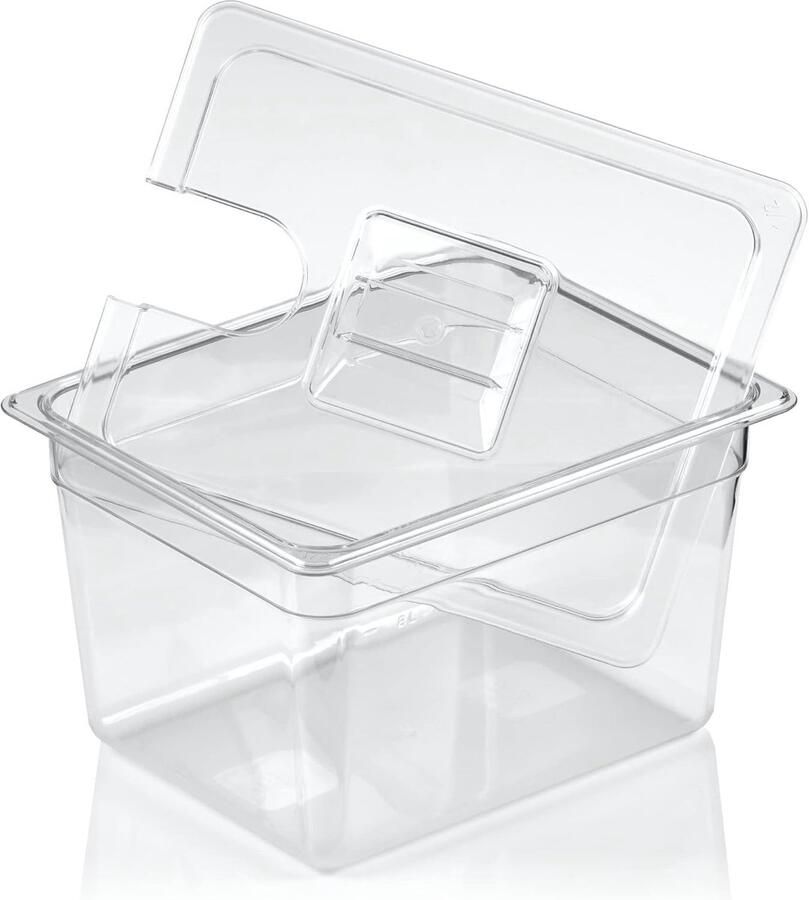 Sous Vide Garer Waterbad tot 12 liter incl. bijpassend deksel kunststof GN container 1 2 sousvidebad gastronomische container keuken