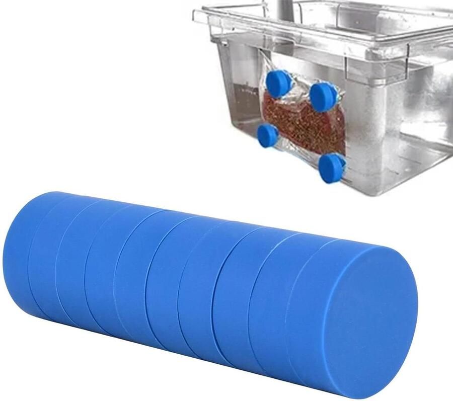 Sous Vide Gewichten Kookmagneten Verzwaarder Nauwkeurig Koken Voedselveilig Gecoat 4 stuks Zwart