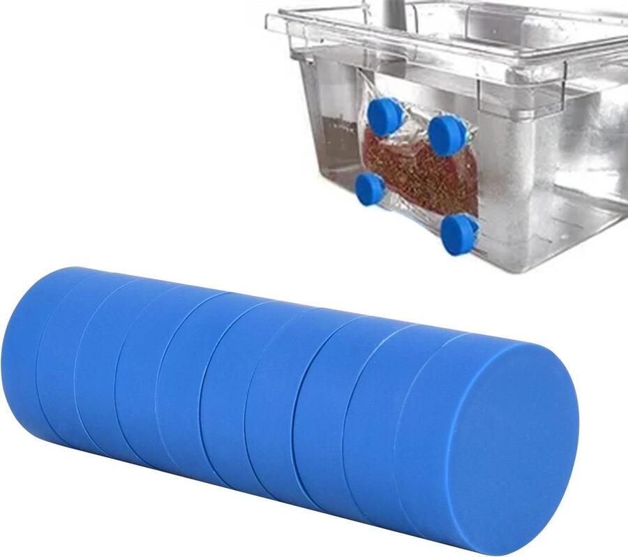 Sous Vide Gewichten Magneten Koken Precisie Koken Voedselveilige Coating 4 Stuks Zwart