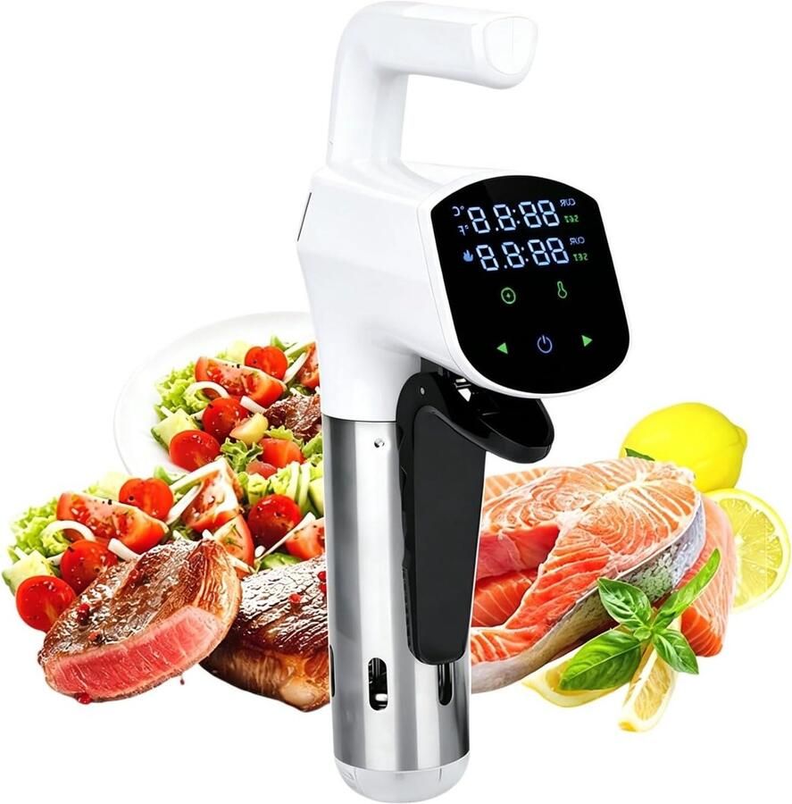 Sous Vide Koker Precisie Koker Maaltijden Bereiden WiFi App Bediening 25L Capaciteit Wit