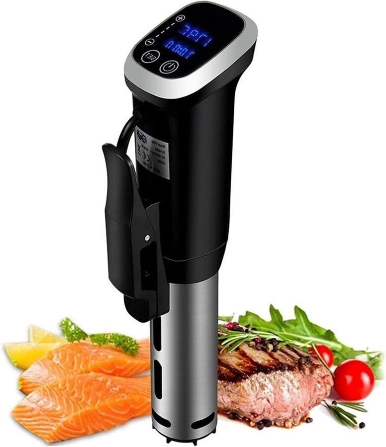 Sous Vide Koker Precisie Kookapparaat Gelijkmatig Koken Stille Watercirculatie 12L Min Flow Zilver