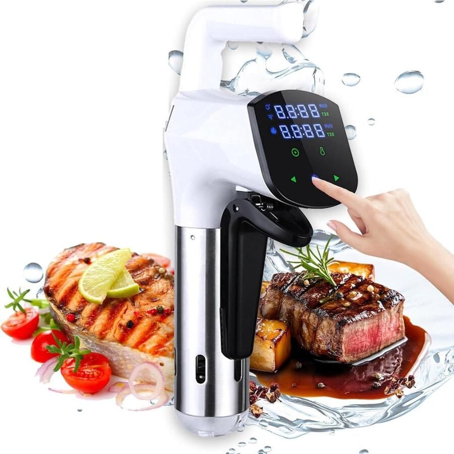Sous Vide Koker Precisie Kookapparaat Perfect Garen 1800W Krachtig 20 Liter Max Wit