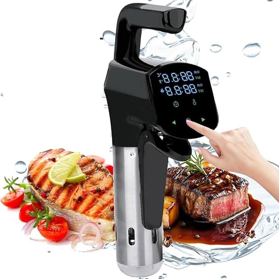 Sous Vide Koker Precisie Kookapparaat Perfect Garen 1800W Krachtig Tot 20L Zwart