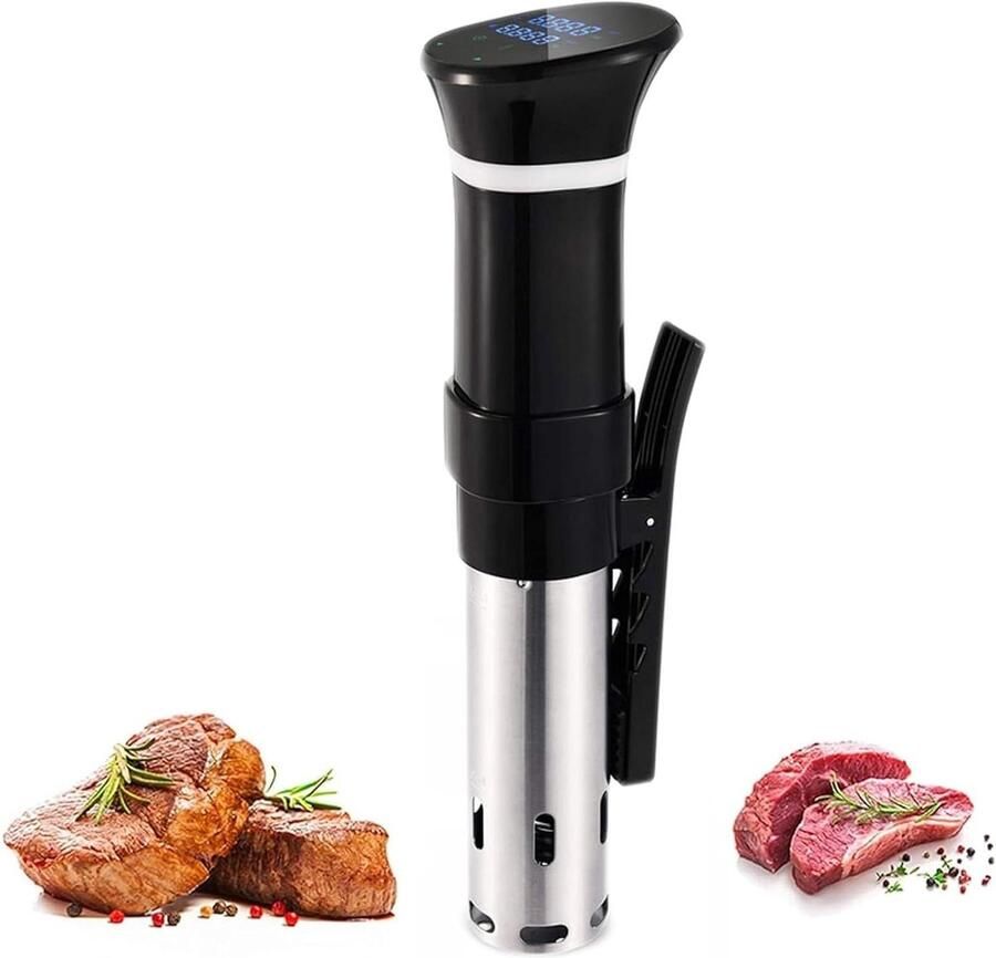 Sous-vide kookapparaat Dompelcirculator Waterkoker Precisie Koken Ultrastille Werking 4-20L Zilver