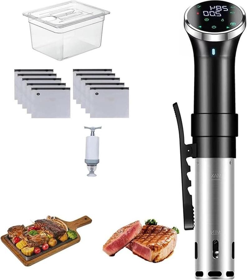 Sous Vide Machine Wateroven Koken Precisie Koken Snelle Verwarming 6L Watertank Zwart