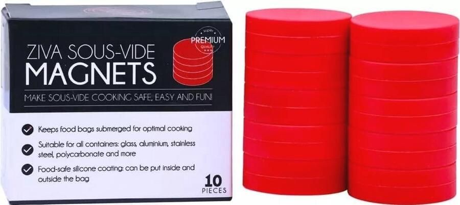 Sous Vide Magneten Set 10-delig Voor Perfecte Abdichting en Koken
