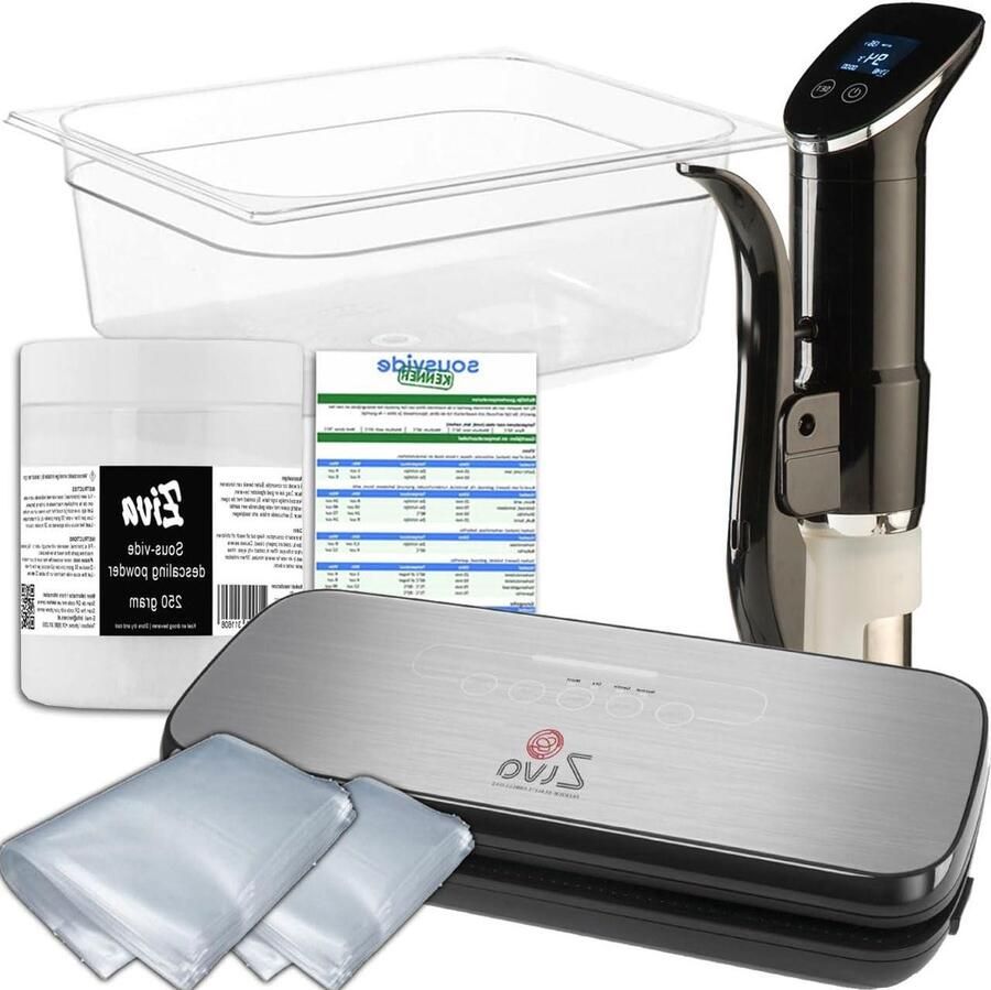 Sous Vide Pakket Kookset Precisie Koken Complete Starterset 24L Waterbak Zwart