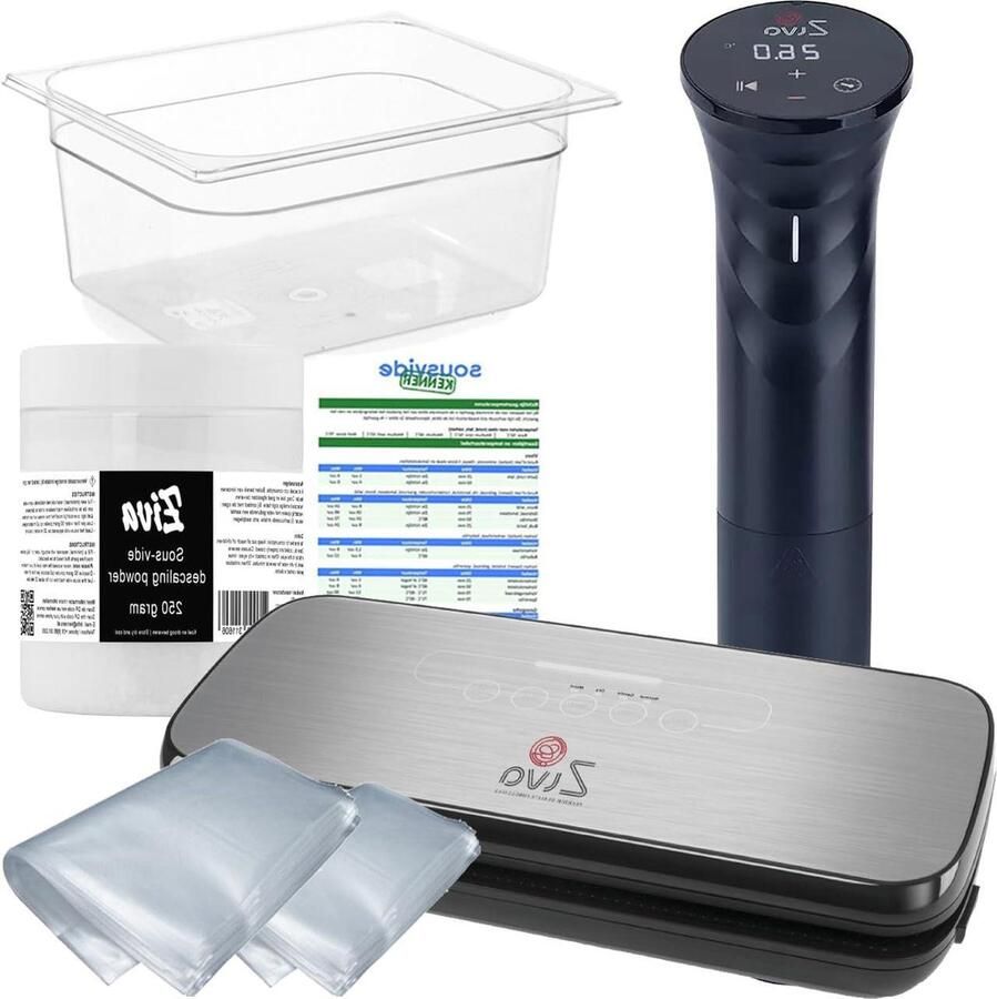 Sous Vide Pakket Kookset Vacuüm Precisie Koken Krachtige Vacuümpomp 7L Waterbak Multi