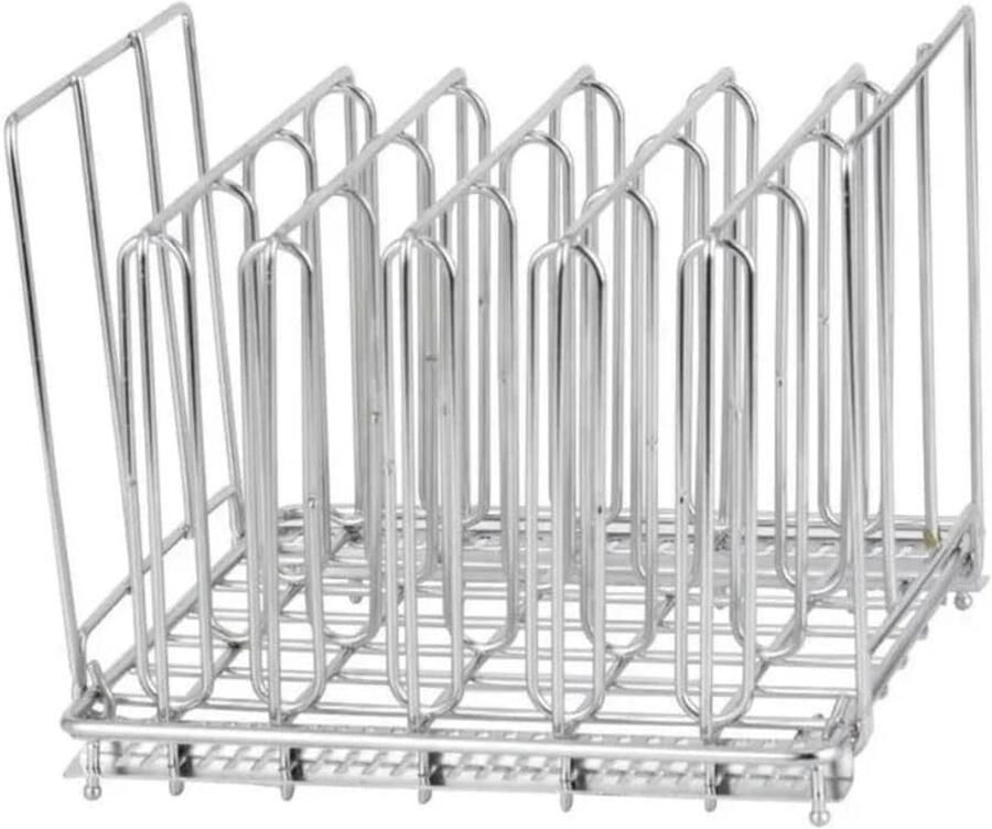 Sous Vide Rack Kookrek Gelijkmatig Koken Verstelbare Top Bar 304 RVS Zilver