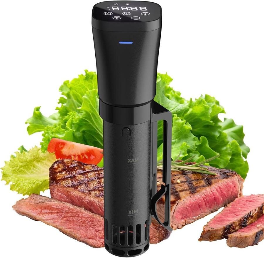 Sous Vide Roner Lage Temperatuur Koken Gastronomische Keuken 360° Watercirculatie 15 Liter Zwart