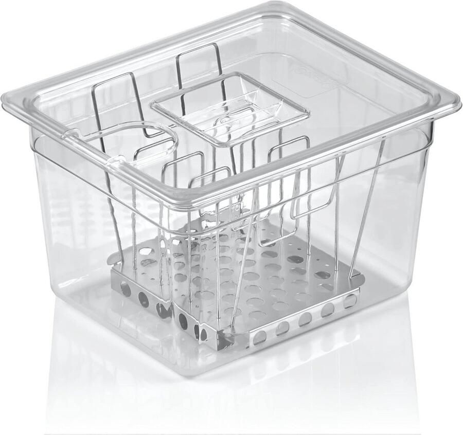 Sous Vide Set met GN Houder en Deksel Professionele Aanpasbare Frame voor Vlees en Vis