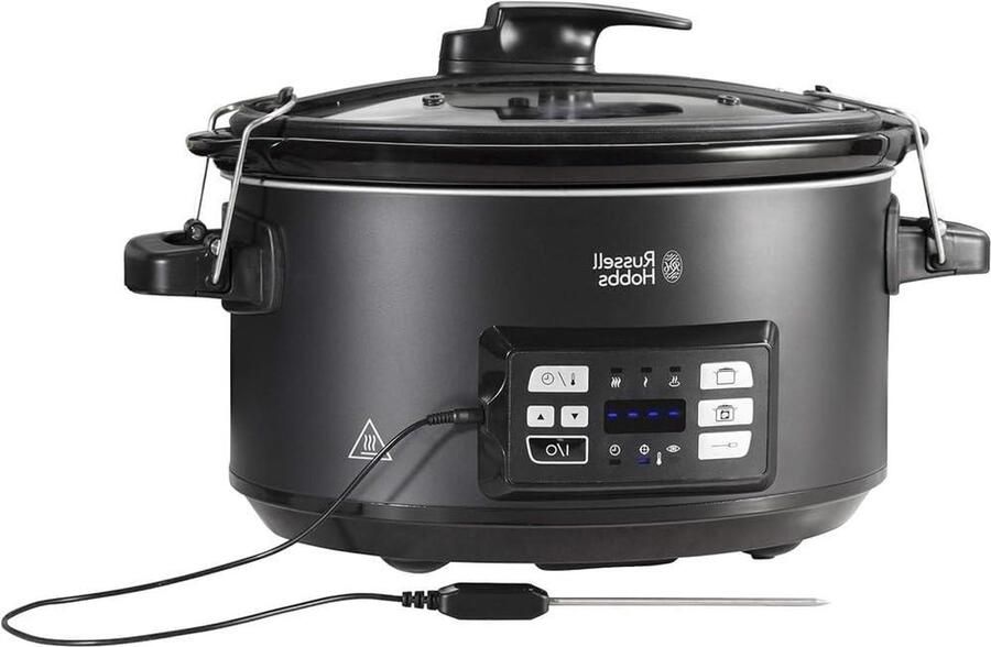 Sous Vide Slowcooker Waterbad Koker Gaarpan Mals Vlees Bereiden Digitale Temperatuurcontrole 6.5 Liter Zwart