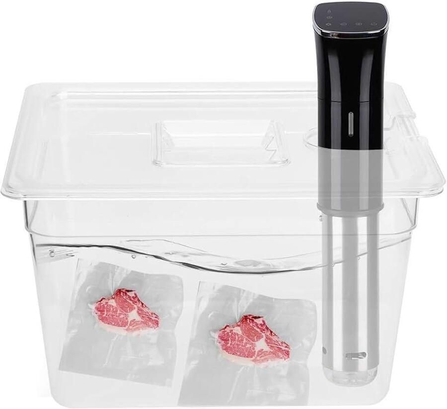 Sous Vide Sous Vide Container met scharnier en deksel 11 liter inklapbare sous-vide stick voor de sous-vide-circulator Culinary Precision Cooker