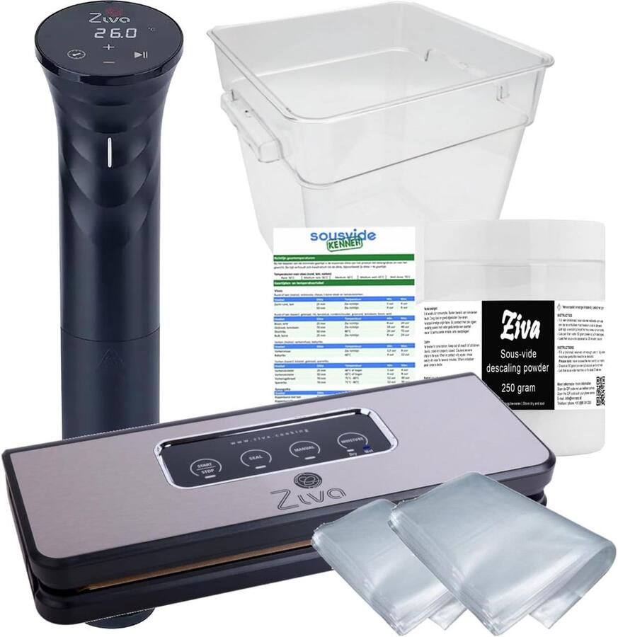 Sous Vide Starterspakket Vacuüm Kookset Restaurant Kwaliteit Complete All-in-One 18 Liter Container