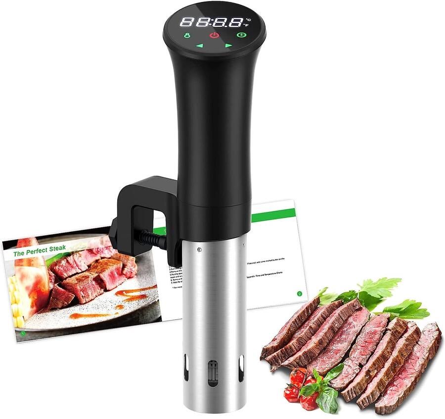 Sous Vide Stick 770W – Precisiekoker met Touch Display – Timer – Stille Watercirculatie – 25-90 5°C