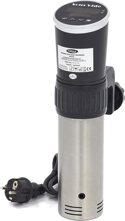 Sous Vide Stick Waterbad Koken Garen op Temperatuur Stille Werking 20 Liter Zilver