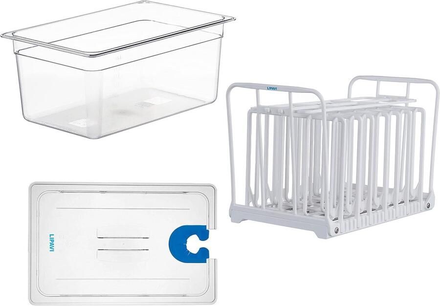 Sous Vide Systeem Waterbad Container Perfect Garen Multi-Fit Deksel 15 Liter Capaciteit Wit