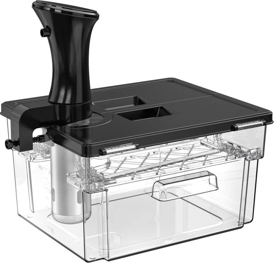 Sous Vide Waterbad Container Set met Deksel en Rooster voor Sous Vide Apparaten