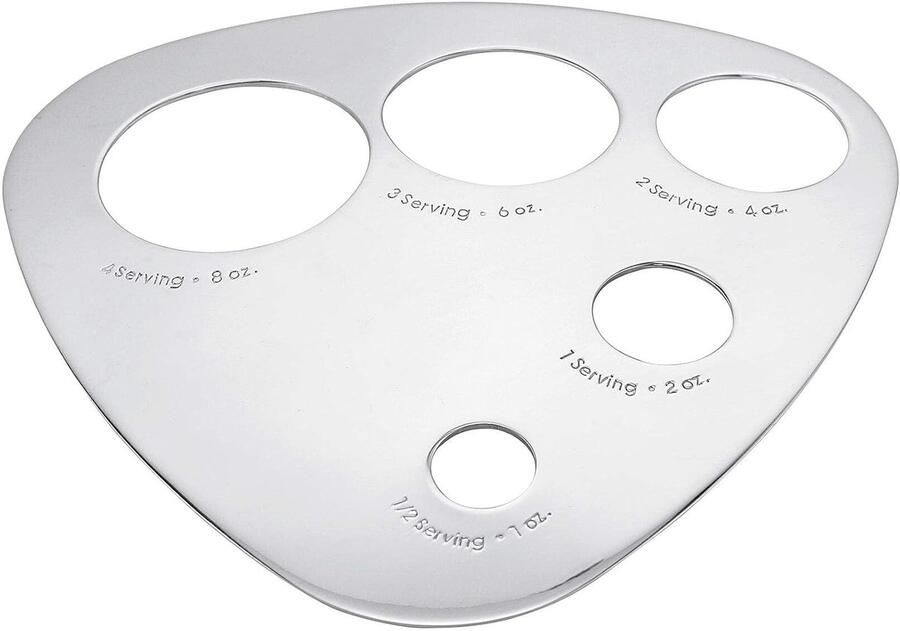 Spaghettimaat Portieverdeler Pasta Porties Afmeten Roestvrij Staal 15 x 145 x 1 cm Zilver