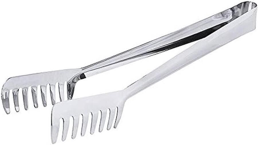 Spaghettitang Lange Uitvoering Pastatang Keuken Serveren van Pasta Extra Lange Greep 31 cm Lengte Zilverkleurig