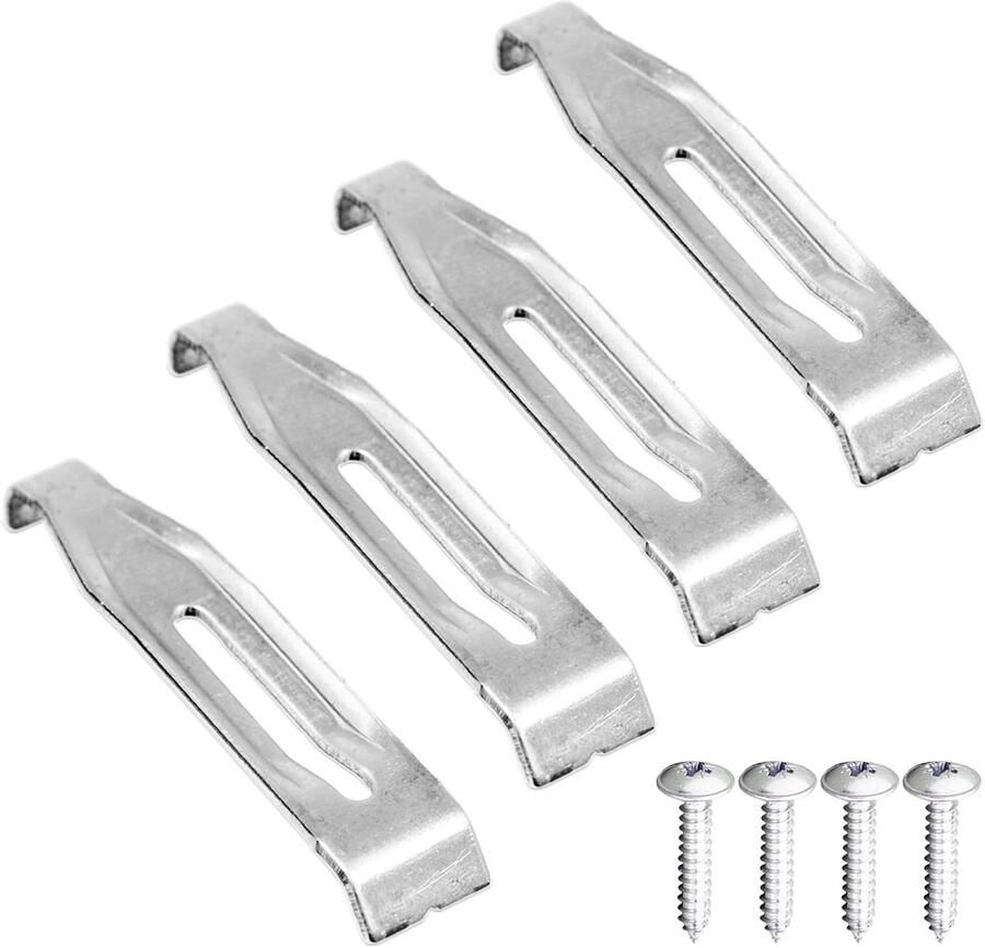 SPARES2GO Bevestigingsbeugel Installatiekit compatibel met Smeg Kookplaat 698290402 (Roestvrij Staal)