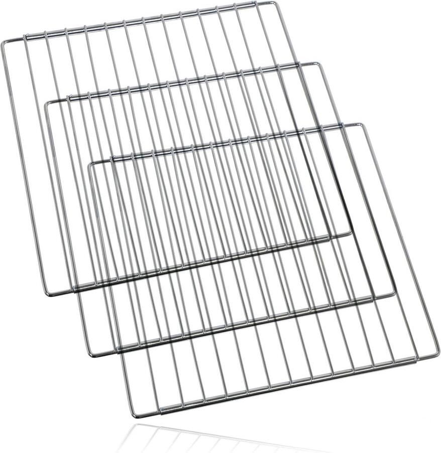 Uitschuifbare Chrome Plank voor Oven of Fornuis (3 Stuks)