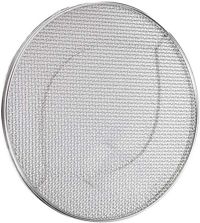 Spatbeschermer Grill Barbecue Gaas Vetvrij Koken Fijn 304 Staal 19.5 cm Zilver