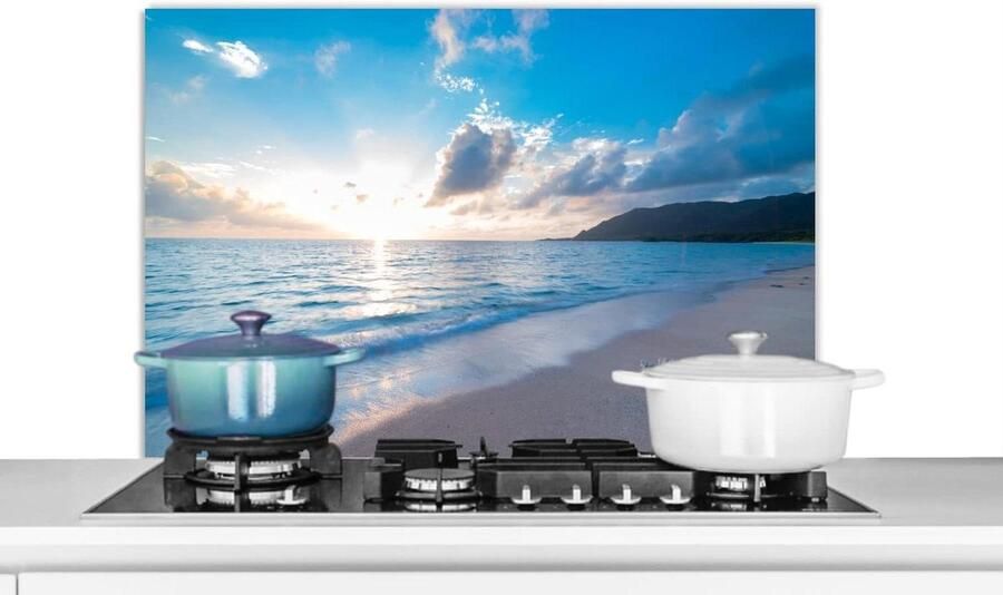 Spatbeschermer Keuken Achterwand Plaat Koken Beschermen Scherpe Foto Print 90x60 cm Multicolor