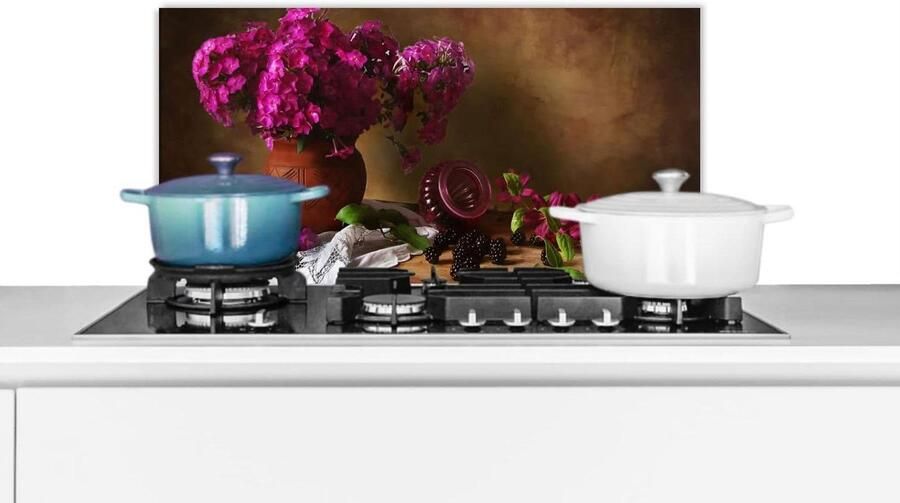 Spatbeschermer Keuken Achterwand Plaat Koken Beschermen Scherpe Fotoprint 70x30 cm Multicolor