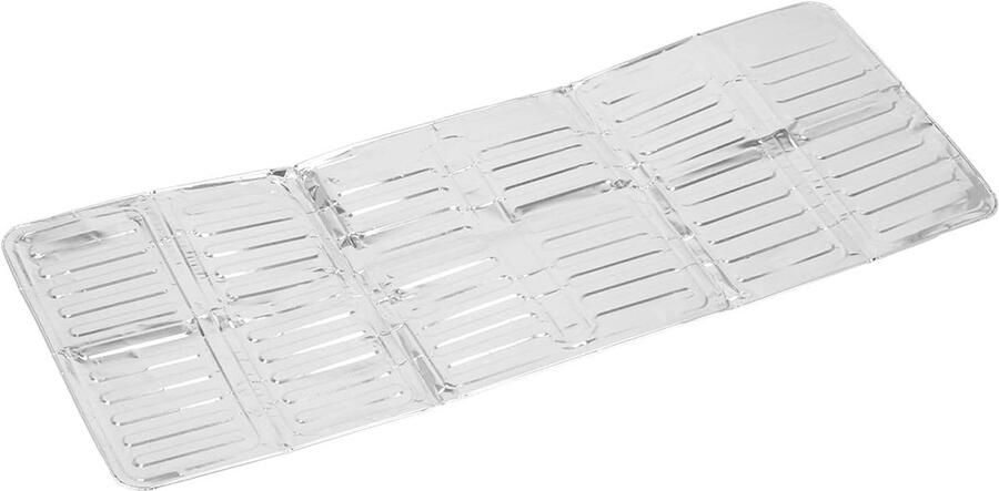 Spatbeschermer Keuken Olie Barrière Koken en Frituren Drievoudig Scharnierend 28 x 32.5 cm Zilver