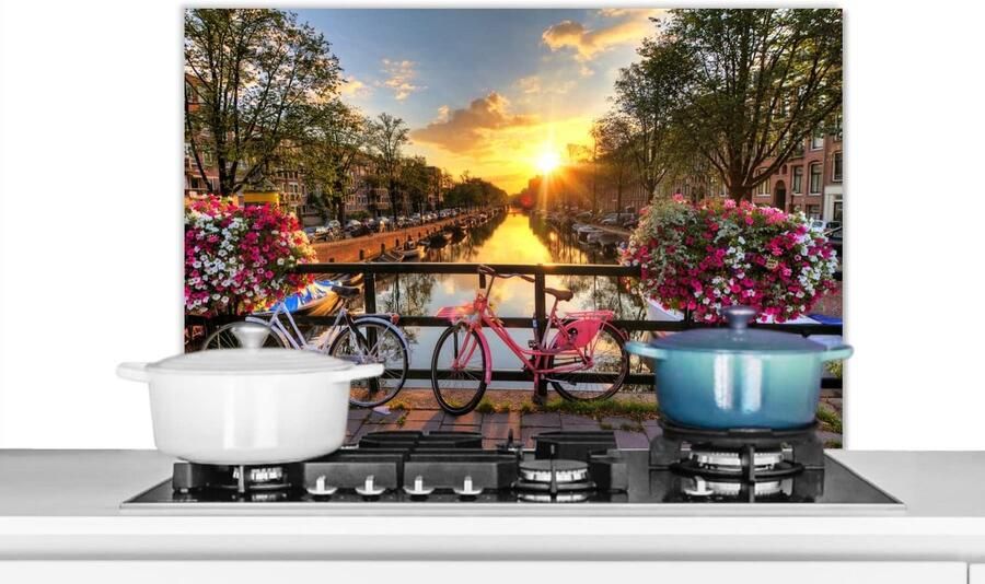 Spatbeschermer Keuken Wandpaneel Achterwand Koken Beschermen Scherpe Fotoprint 80x55 cm Multicolor