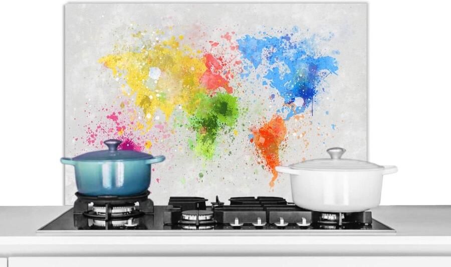 Spatbeschermer Keuken Wandpaneel Achterwand Koken Beschermen Scherpe Fotoprint 90x60 cm Multicolour