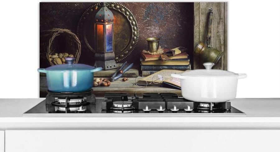 Spatbeschermer Keuken Wandpaneel Keuken Koken en Bakken Scherpe Fotoprint 80x40 cm Multicolour