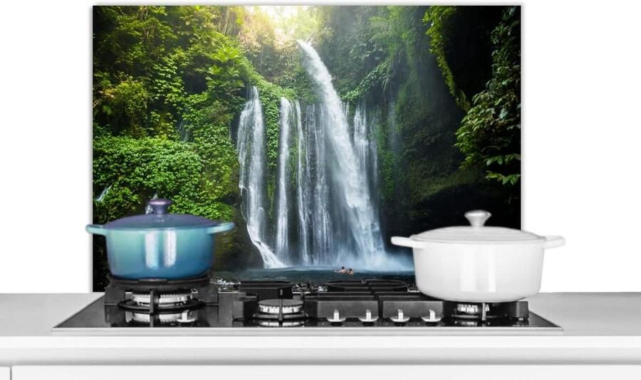 Spatbeschermer Keuken Wandpaneel Keuken Koken Zonder Knoei Unieke Fotoprint 90x60 cm Multicolor