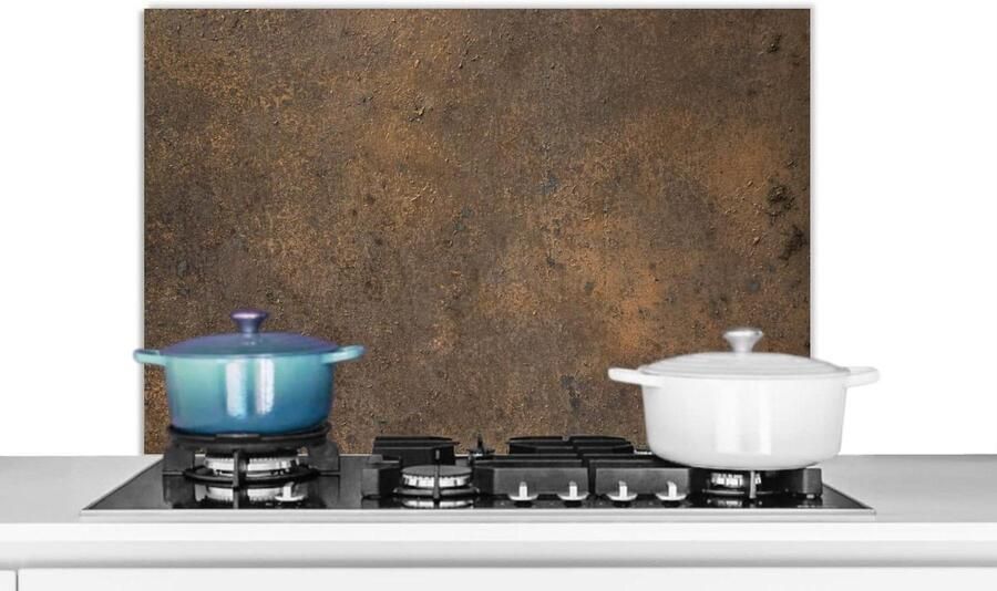 Spatbeschermer Keuken Wandpaneel Spat Koken Beschermen Unieke Foto Print 80x55 cm Roest Bruin