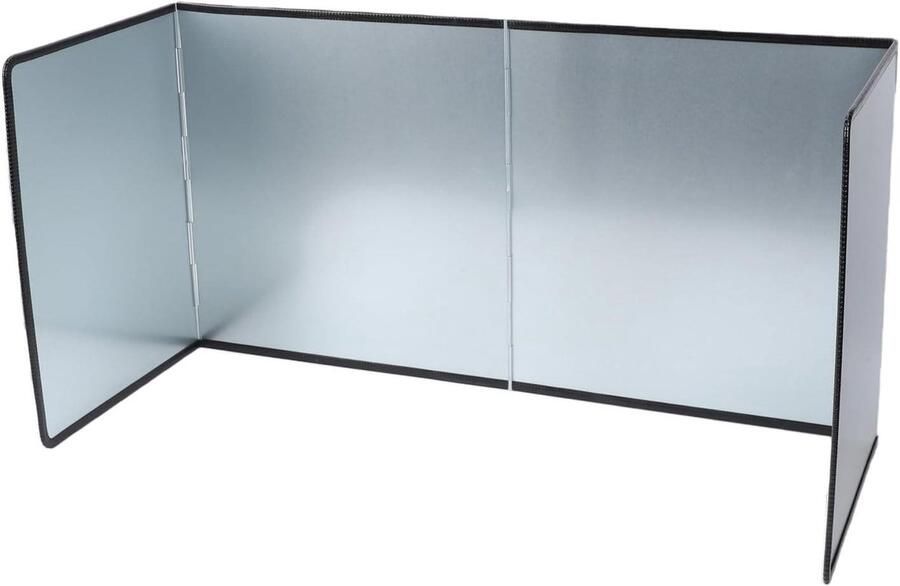 Spatbeschermer Kookplaat Oliescherm Keuken Schoon Koken Opvouwbaar Ontwerp 40 cm Breed Zilver