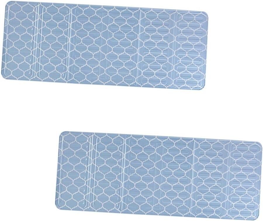 Spatbeschermers Gasfornuis Oliekappen Keuken Koken Zonder Kliederen Inklapbaar Ontwerp 84.5 cm Blauw