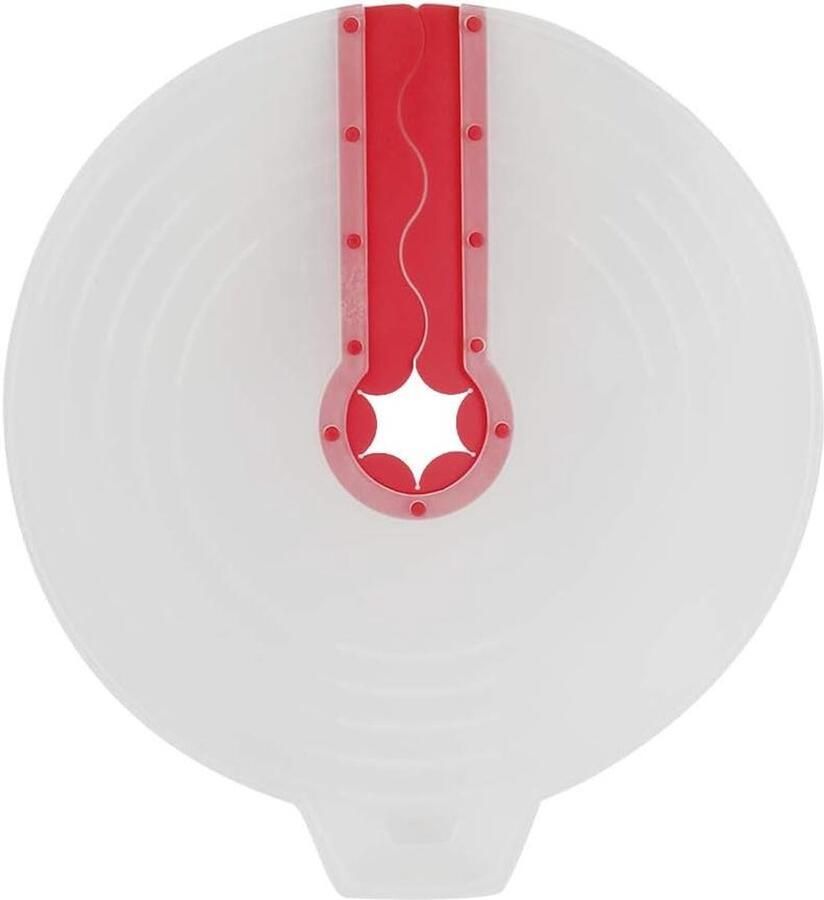 Mengkom Spatscherm Mixer Deksel Schoon Koken Flexibele Roerstaaf Opening 34cm Diameter Transparant