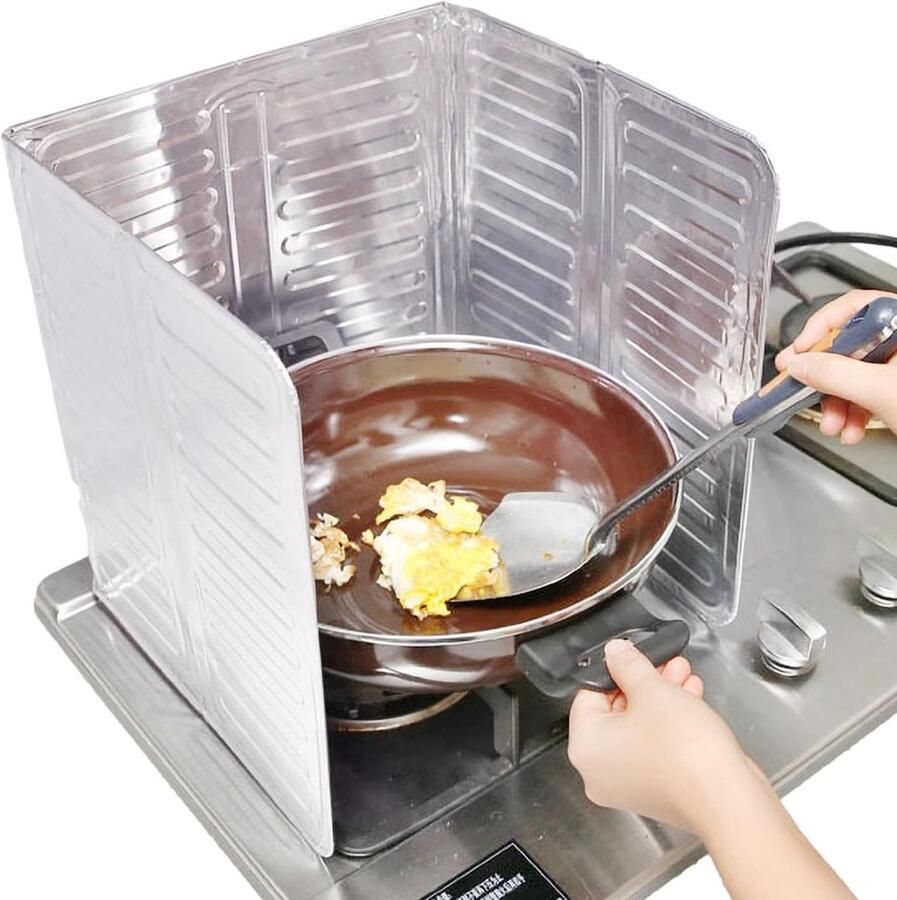 Spatbescherming fornuis Keuken bescherming Koken zonder spetters Vlamvertragend materiaal 84 x 32.5 cm Zilver