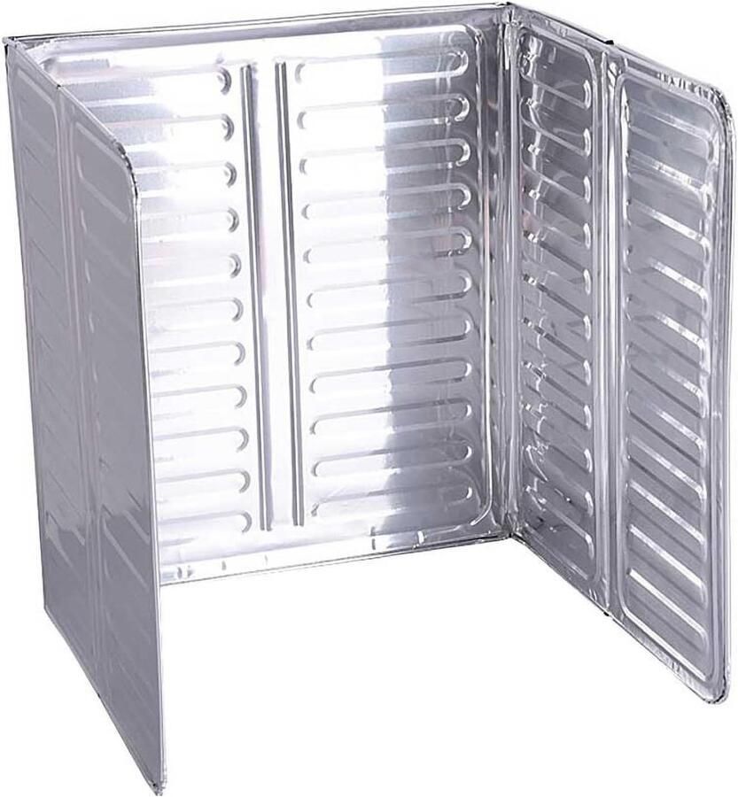 Spatbescherming Keuken Fornuis Scherm Schoon Koken Inklapbaar Ontwerp 3 zijden Aluminium
