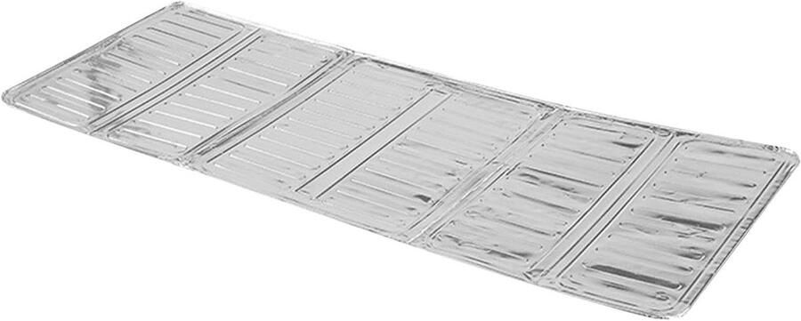 Spatbescherming Keuken Olieschot Kookplaat Koken Zonder Kliederen Hittebestendig Aluminiumfolie 90 x 33 cm Zilver