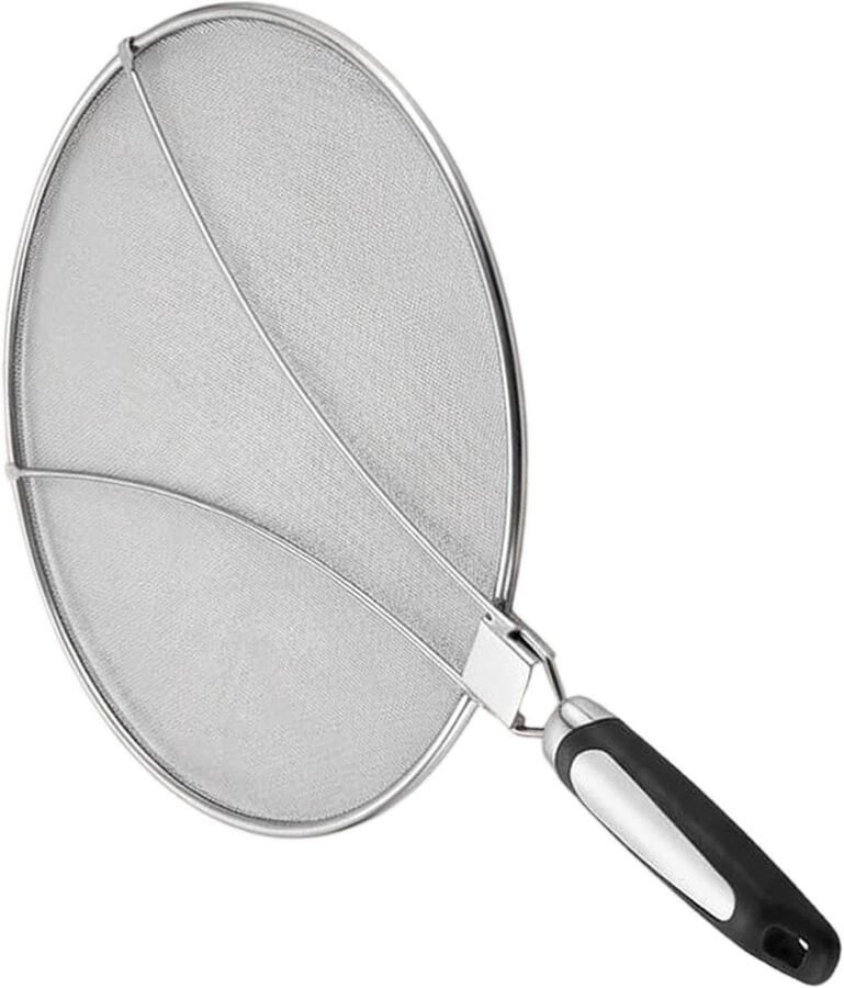 Spatbescherming Keuken Vet Scherm Schoon Koken Fijnmazig Roestvrij Staal 31 cm Diameter Zilver