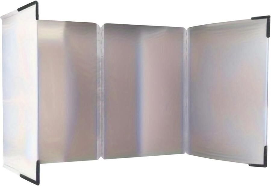 Spatbescherming Keuken Vouwwand Fornuis Schoon Koken 4-Zijdige Bescherming 40 x 80 cm Zwart